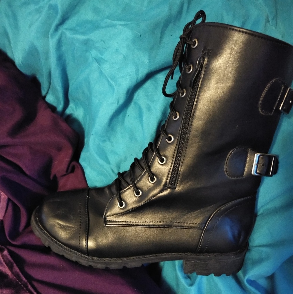 Black Combat Boots